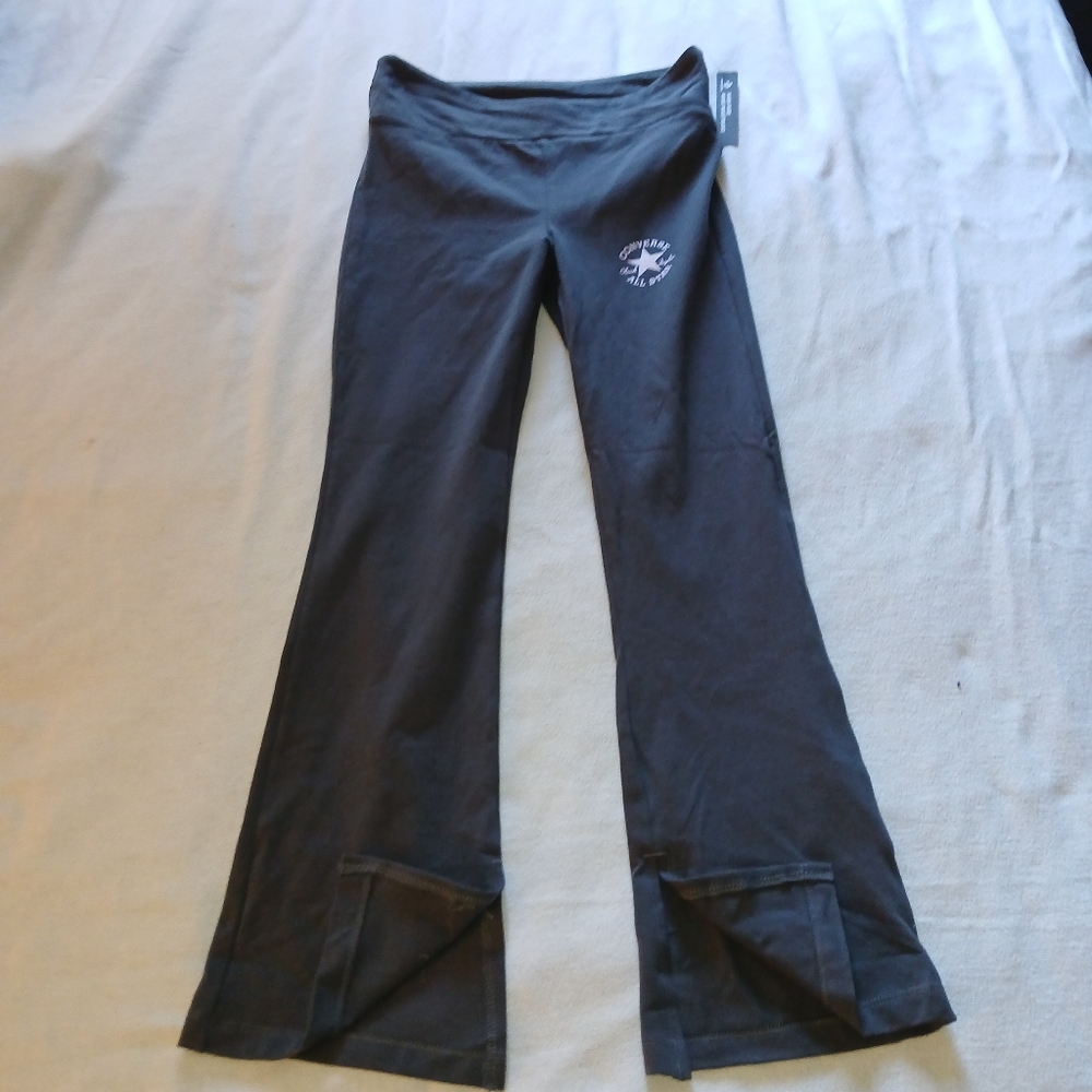 NWT Sz.S Womens Converse High Rise Wide Wasteband Pants